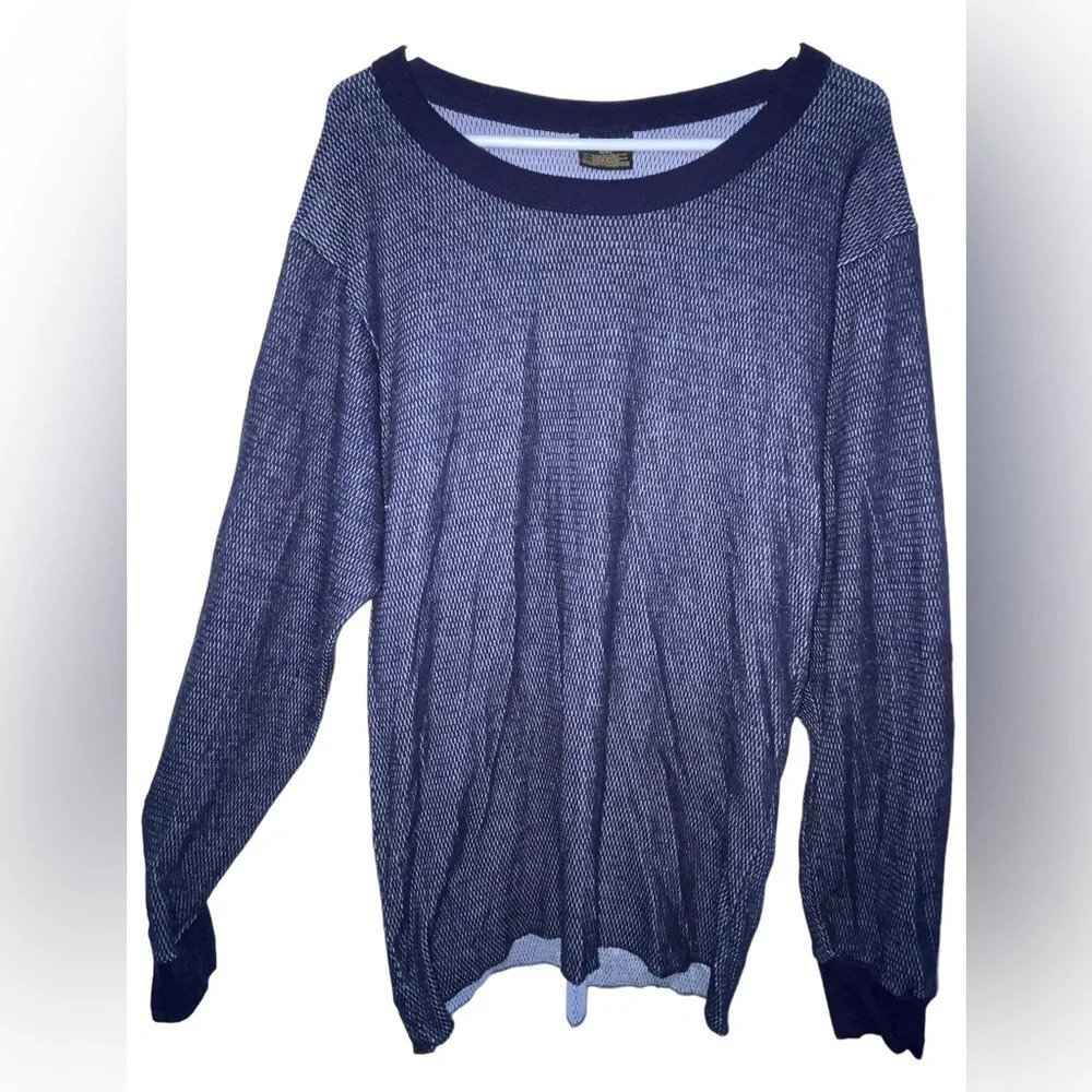 Rocky Brand Thermal Shirt Men’s Long Sleeve Crewneck Size XL Navy Blue